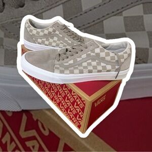 Vans Old Skool Moonrock Checkerboard Sneakers Men’s 11 Neutral
